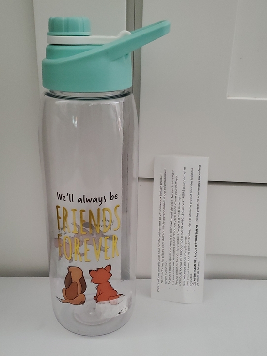 Disney Other - Disney Mint Green 'Friends Forever' Water Bottle with Flip Straw Lid